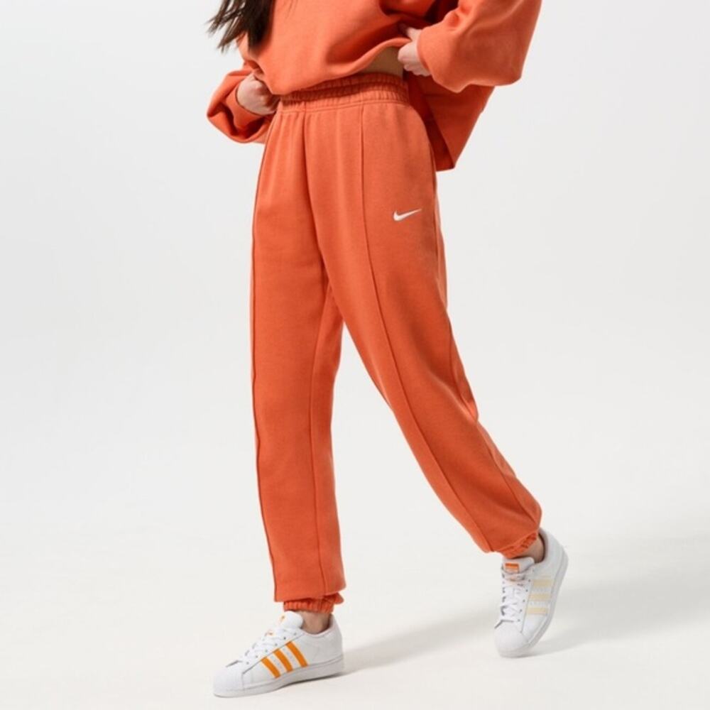 NIKE ESSENTIAL ORANGE FLEECE TROUSERS sweatpants